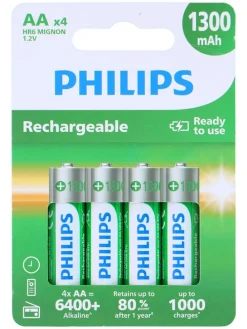 AA-Batterien 1300bmAh - 4 Stück