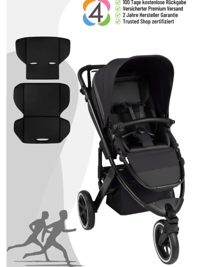ABC Design Salsa 5 Run Sportkinderwagen - Farbe: Coal