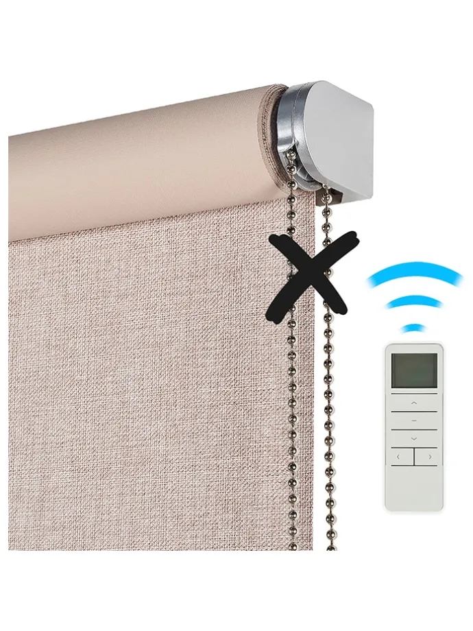 Abdunklungsrollo in Beige