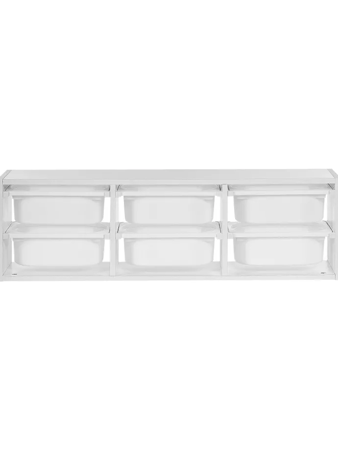 Ablageregal TOBIN in Weiß - (W) 98 x (H) 29 x (L) 21 cm