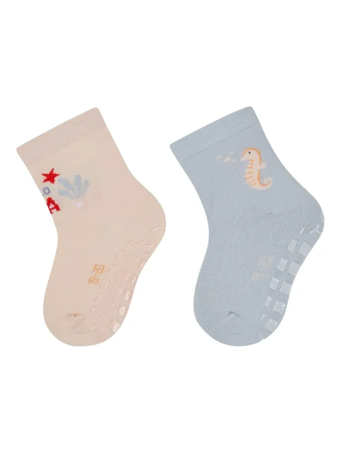 ABS Socken 2er-Pack Hello Sea in lichtrosa