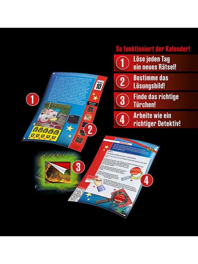Adventskalender "Die drei ???" - ab 8 Jahren