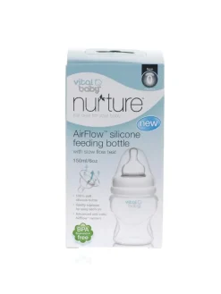 Airflow Weithals Silikon-Flasche 150ml transparent