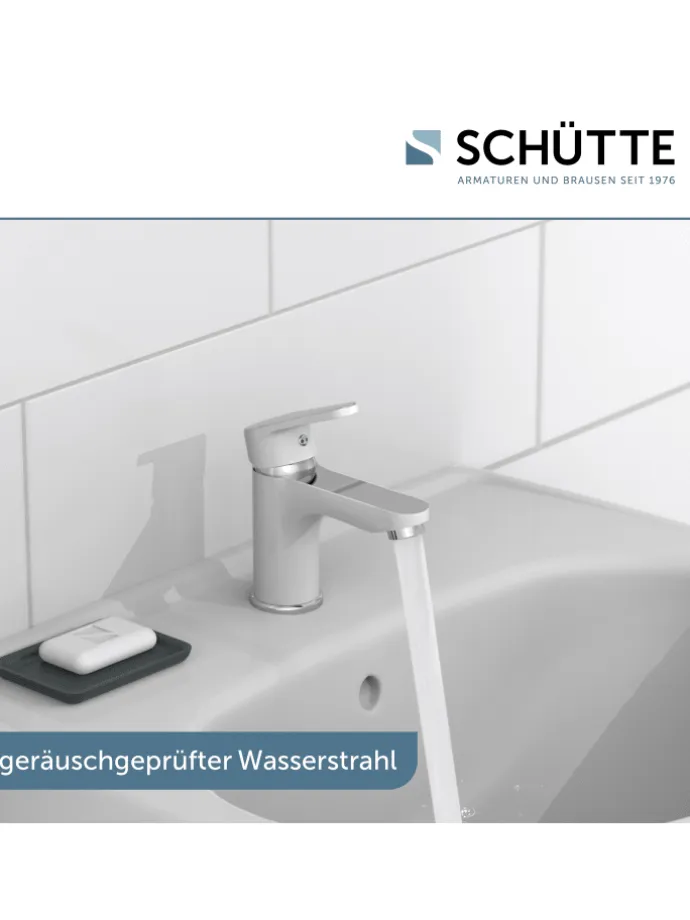 ALASKA Waschtischarmatur, Weiß/Chrom