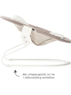 Alpha Plus Walnut Newborn Set - 4-tlg. Hochstuhl in braun,beige