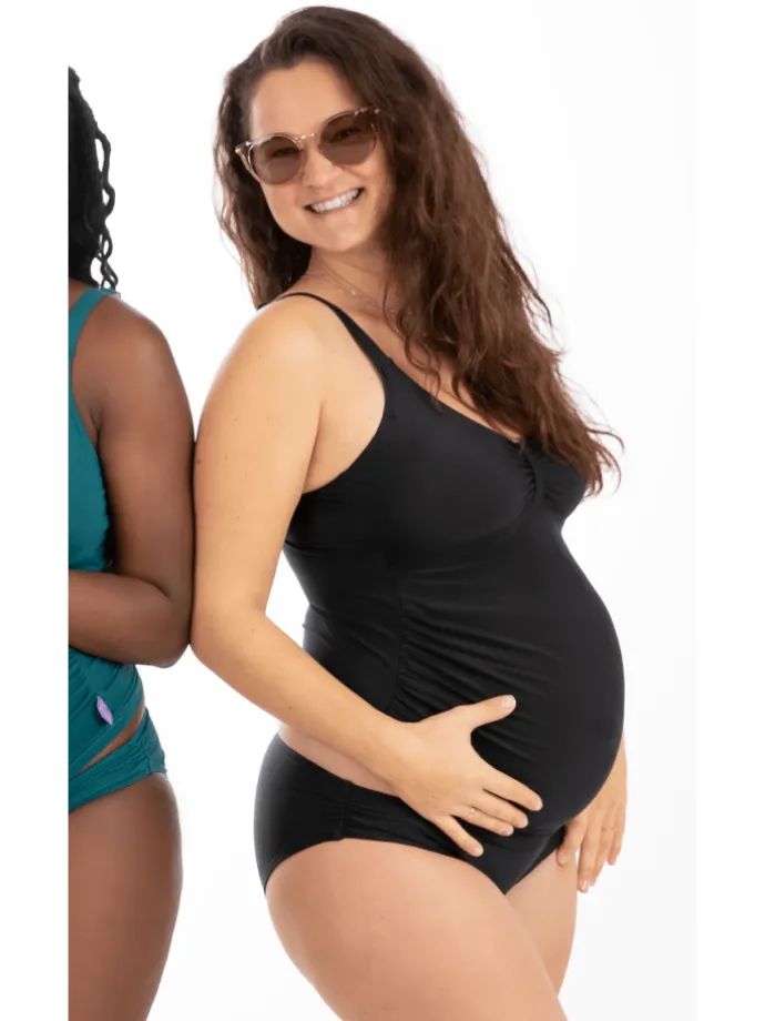 AMANDA_schwarz Umstandsbademode Umstandstankini