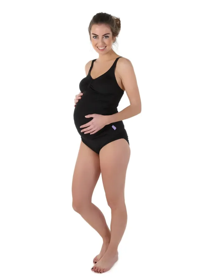 AMANDA_schwarz Umstandsbademode Umstandstankini