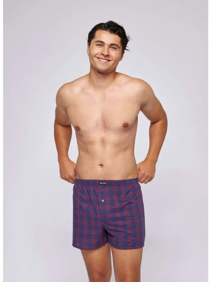 American Woven Boxershorts aus Bio-Baumwolle 3 Stück in Big Check