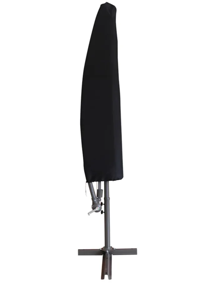 Ampelschirm in Schwarz - (H)250 cm