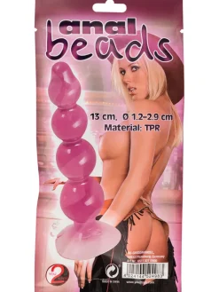 Analkette "Beads" in Rosa