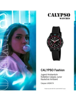 Analog-Armbanduhr Calypso Junior schwarz