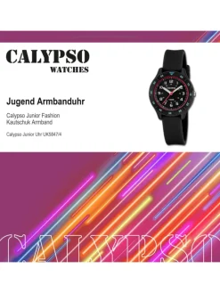 Analog-Armbanduhr Calypso Junior schwarz