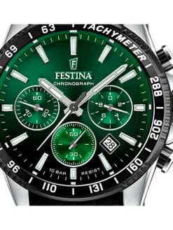 Analog-Armbanduhr Festina Timeless Chronograph schwarz groß (ca. 45mm)