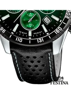 Analog-Armbanduhr Festina Timeless Chronograph schwarz groß (ca. 45mm)