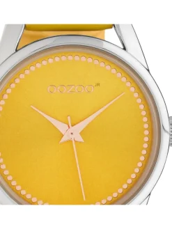 Analog-Armbanduhr Oozoo JR gelb mittel (ca. 32mm)