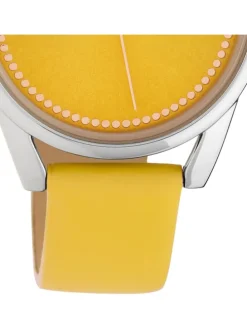 Analog-Armbanduhr Oozoo JR gelb mittel (ca. 32mm)