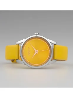 Analog-Armbanduhr Oozoo JR gelb mittel (ca. 32mm)