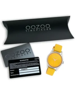 Analog-Armbanduhr Oozoo JR gelb mittel (ca. 32mm)