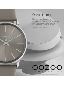 Analog-Armbanduhr Oozoo Timepieces braun mittel (ca. 36mm)