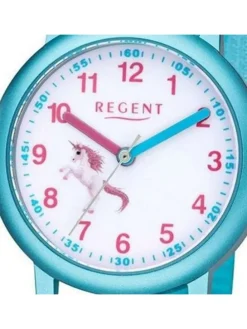 Analog-Armbanduhr Regent Kinderuhren blau klein (ca. 29mm)