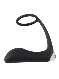 Analplug mit Penisring Vibrating Ring & Plug in schwarz