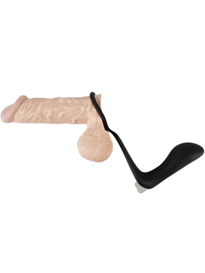 Analplug mit Penisring Vibrating Ring & Plug in schwarz