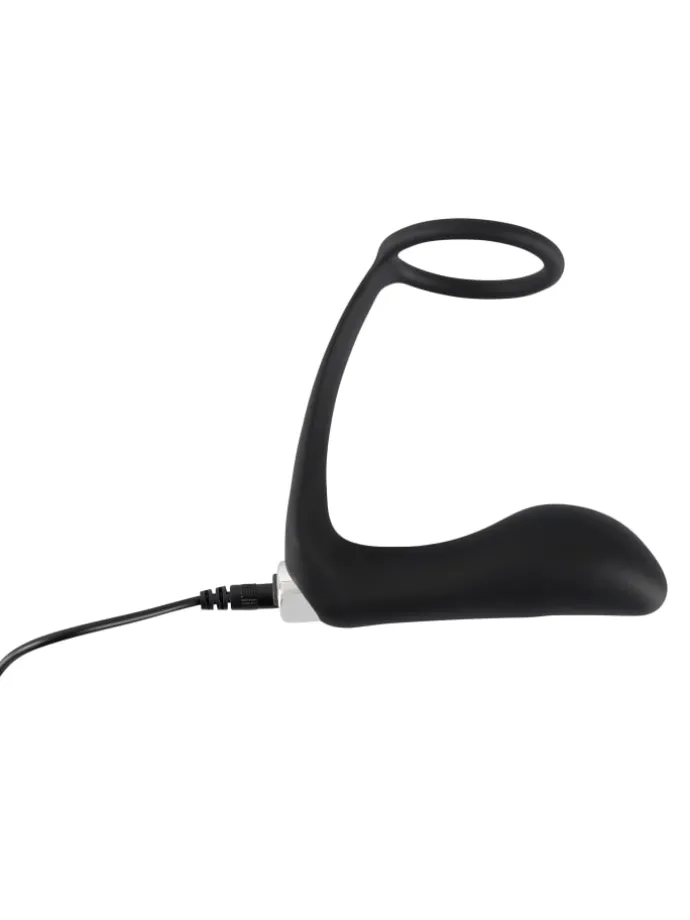 Analplug mit Penisring Vibrating Ring & Plug in schwarz