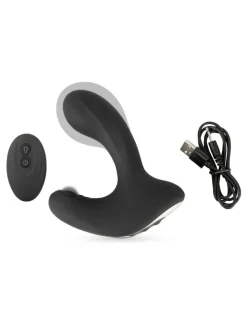 Analplug RC B-Plug with 3 functions in schwarz