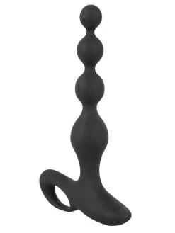Analvibrator Rechargeable anal beads in schwarz