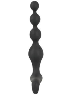 Analvibrator Rechargeable anal beads in schwarz