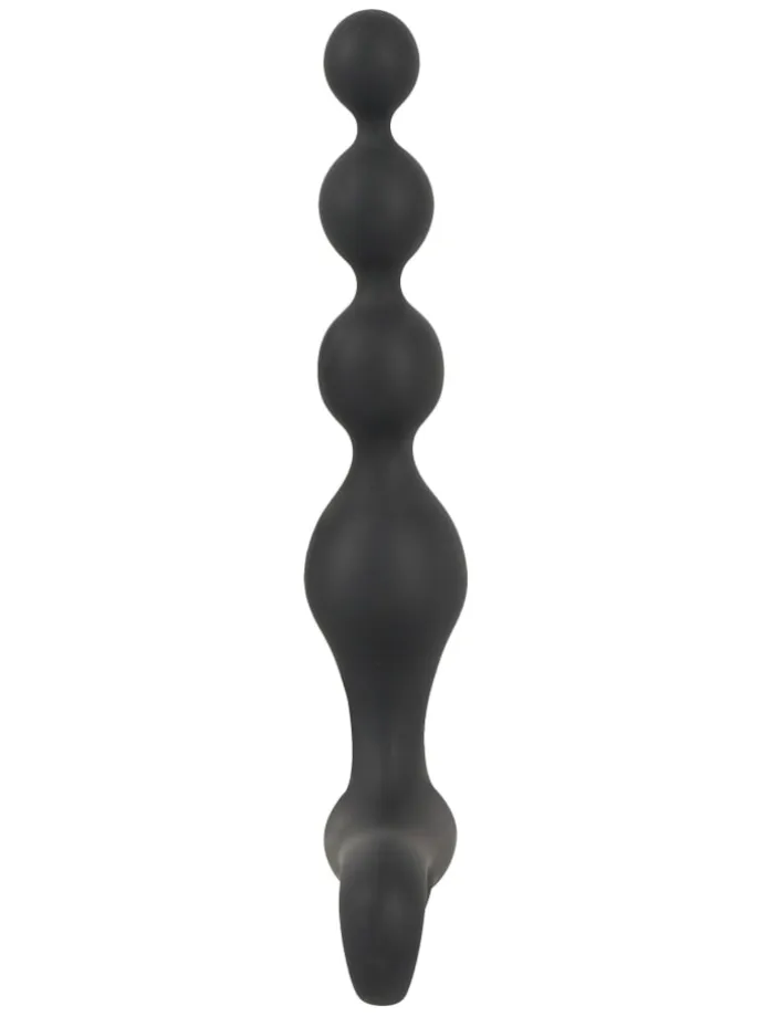 Analvibrator Rechargeable anal beads in schwarz