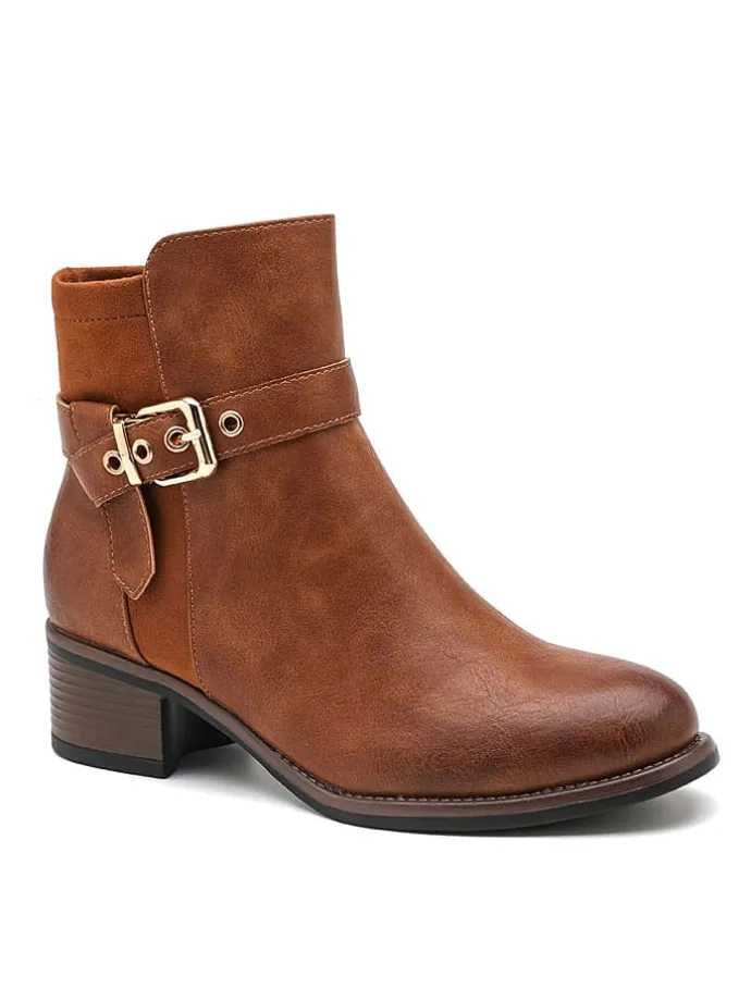Ankle-Boots in Hellbraun
