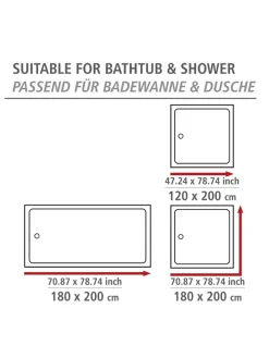 Anti-Schimmel-Duschvorhang 