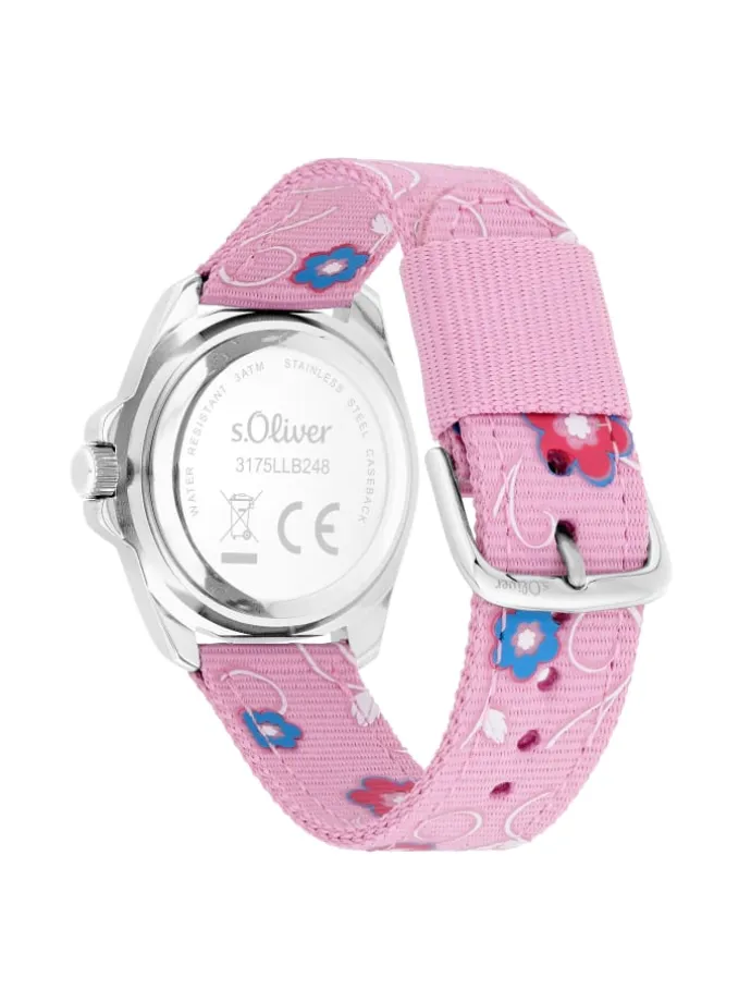 Armbanduhr Blooming Time in rosa