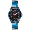 Armbanduhr Camouflage in blau
