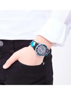 Armbanduhr Camouflage in blau