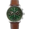Armbanduhr Herrenuhr LZ127 Graf Zeppelin Chronograph 8684-4 in grün