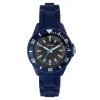 Armbanduhr mit coolen Farbdetails in blau