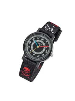 Armbanduhr Regent Kinderuhren schwarz, rot, weiß klein (ca. 29mm)