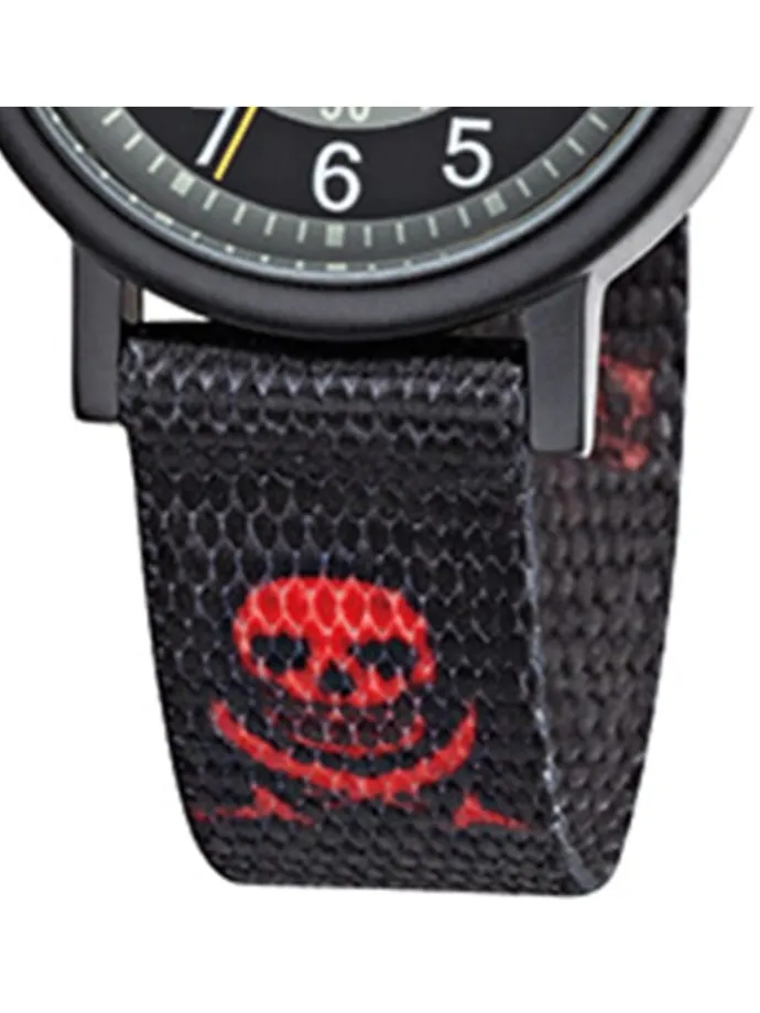 Armbanduhr Regent Kinderuhren schwarz, rot, weiß klein (ca. 29mm)