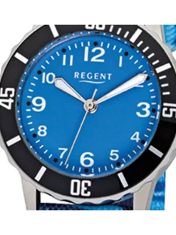 Armbanduhr Regent Kinderuhren blau klein (ca. 29mm)