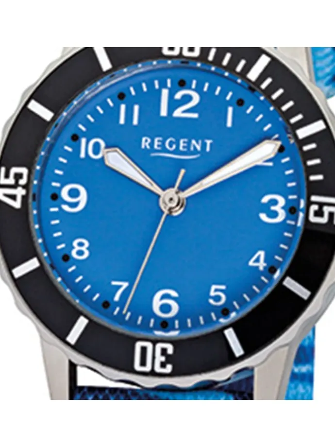 Armbanduhr Regent Kinderuhren blau klein (ca. 29mm)