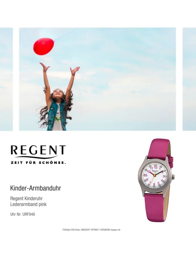 Armbanduhr Regent Kinderuhren pink klein (ca. 26mm)