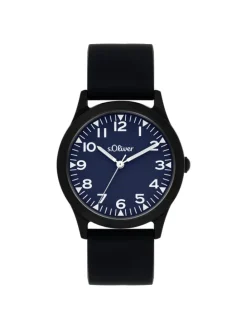 Armbanduhr The Black Rush in schwarz-blau