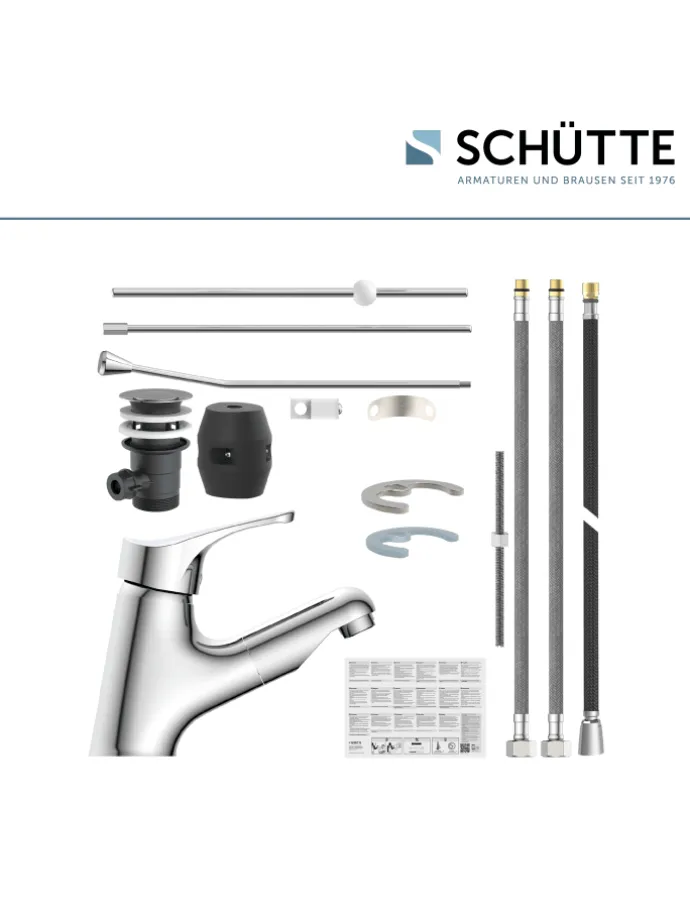 ATTICA Waschtischarmatur, Chrom, mit herausziehbarer Haarbrause