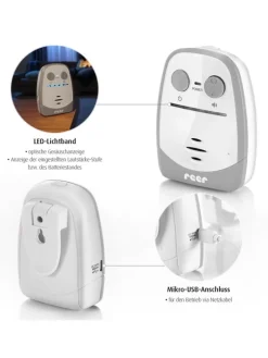 Audio Babyphone Nova in Weiß ab 0 Monate