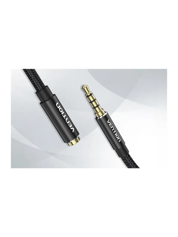 Audio Kabel TRRS 3,5 mm Stecker auf 3,5 mm Buchse 1 Meter