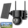 Außen-Überwachungskamera "WOOX R3569" mit Solarpanel in Schwarz