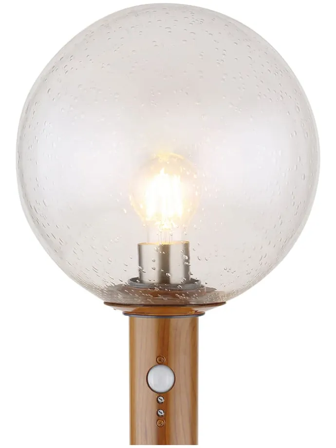 Außenleuchte "Ossy" in Hellbraun - (H)100 x Ø 25 cm