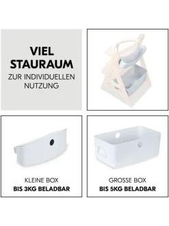 Aufbewahrungsboxen für Hochstuhl - 2er Set in weiss